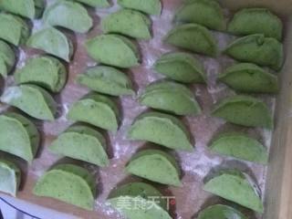 翡翠猪肉白菜煎饺的做法步骤：6