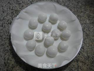 油菜蕻鸡蛋煮汤圆的做法步骤：6