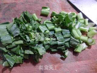 油菜蕻鸡蛋煮汤圆的做法步骤：9