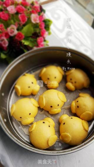 招财金猪小馒头的做法步骤：12