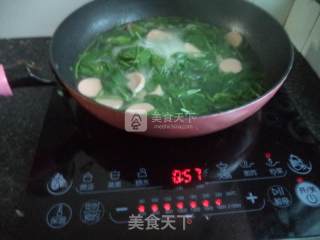 菠菜火腿汤的做法步骤：8