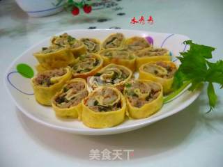 海带猪肉蛋卷的做法步骤：11
