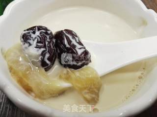 鱼胶炖牛奶甜品的做法步骤：6