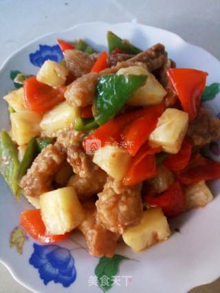菠萝咕噜肉的做法步骤：7