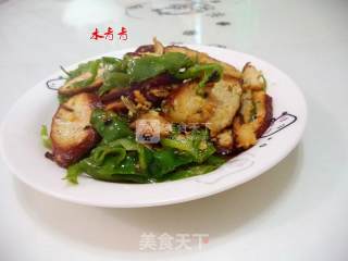 青椒豆腐丸子的做法步骤：9