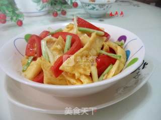 大椒炒蛋的做法步骤：11