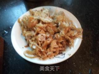 鱿鱼白菜肉丝的做法步骤：10