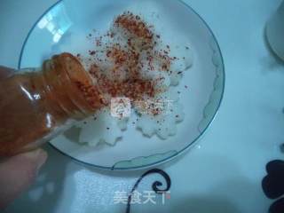烤辣萝卜片的做法步骤：7
