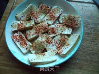 牛肉味豆腐片--空气炸锅版的做法步骤：7