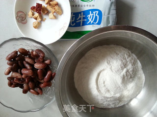 红豆糯米糕的做法步骤：1