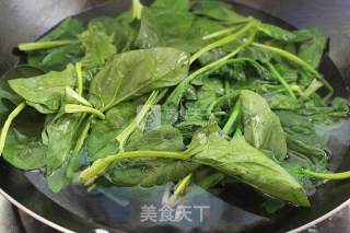 麻油菠菜塔的做法步骤：3