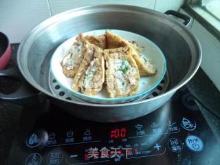 酿三角豆腐的做法步骤：7