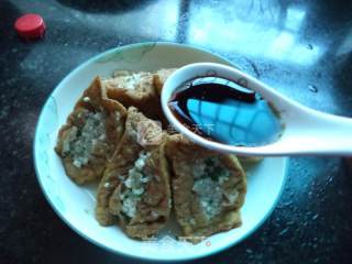 酿三角豆腐的做法步骤：9
