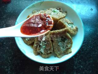 酿三角豆腐的做法步骤：10
