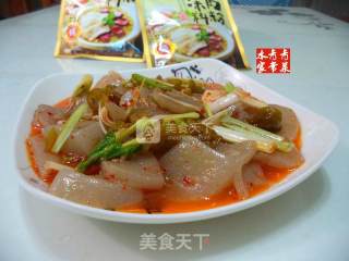炒蘑芋豆腐---大喜大牛肉调味料版的做法步骤：13