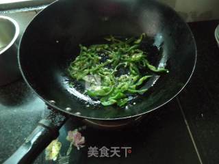 青椒炒腊猪肝的做法步骤：6