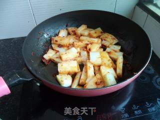 豆瓣酱烧米豆腐的做法步骤：7