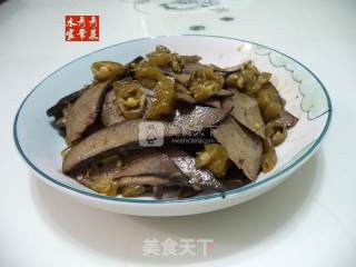 酸辣腊猪肝的做法步骤：10