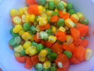杂蔬炒虾仁的做法步骤：1