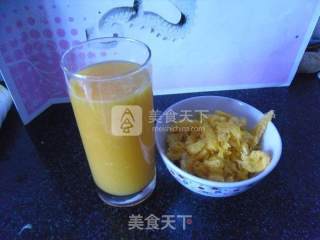 果肉橙汁的做法步骤：9