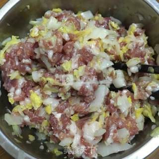 白菜猪肉馅饼的做法步骤：7