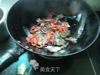 小炒腊肉的做法步骤：6