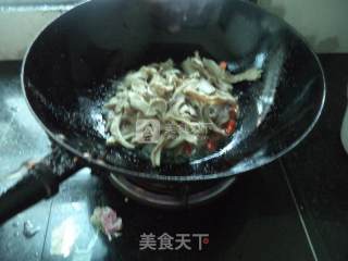 蒜苔肚丝的做法步骤：7