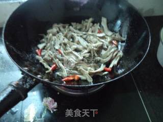 蒜苔肚丝的做法步骤：8
