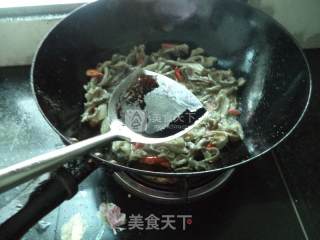 蒜苔肚丝的做法步骤：9