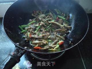 蒜苔肚丝的做法步骤：15