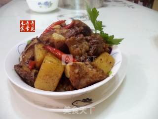 土豆焖排骨的做法步骤：12