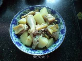 土豆三黄鸡的做法步骤：8