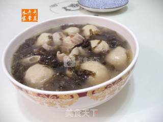 紫菜丸子肠衣汤的做法步骤：10