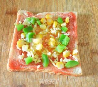 时蔬土司小披萨的做法步骤：6