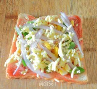时蔬土司小披萨的做法步骤：7