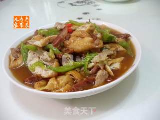 腊肠瘦肉油豆腐丝的做法步骤：16