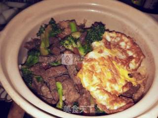 砂锅牛肉焖饭的做法步骤：14