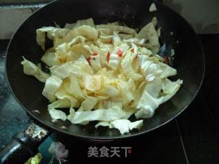 米椒包菜丝的做法步骤：6