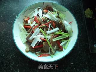 蒸腊肉片的做法步骤：5