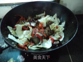 白菜丝炒米粉肉的做法步骤：7