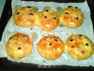酥粒蔓越莓面包的做法步骤：17