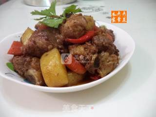 土豆胡萝卜烧排骨的做法步骤：14