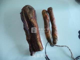 腊肠腊肉合蒸的做法步骤：1