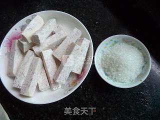 翻炒香芋条的做法步骤：2
