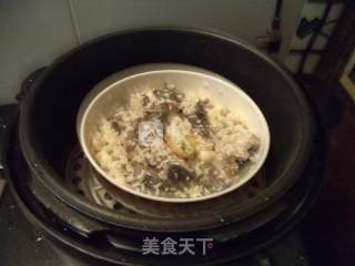 莲子绿豆糯米蒸乌鸡的做法步骤：10