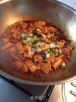 老干妈肉片嫩豆腐的做法步骤：6
