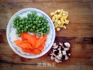 七彩鸡蛋羹的做法步骤：1