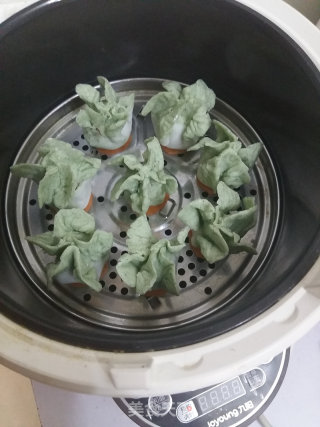 翡翠白菜饺的做法步骤：17