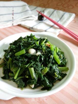 清炒野芝麻菜的做法步骤：8