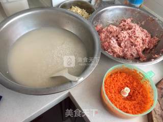 雪花肉丸的做法步骤：1